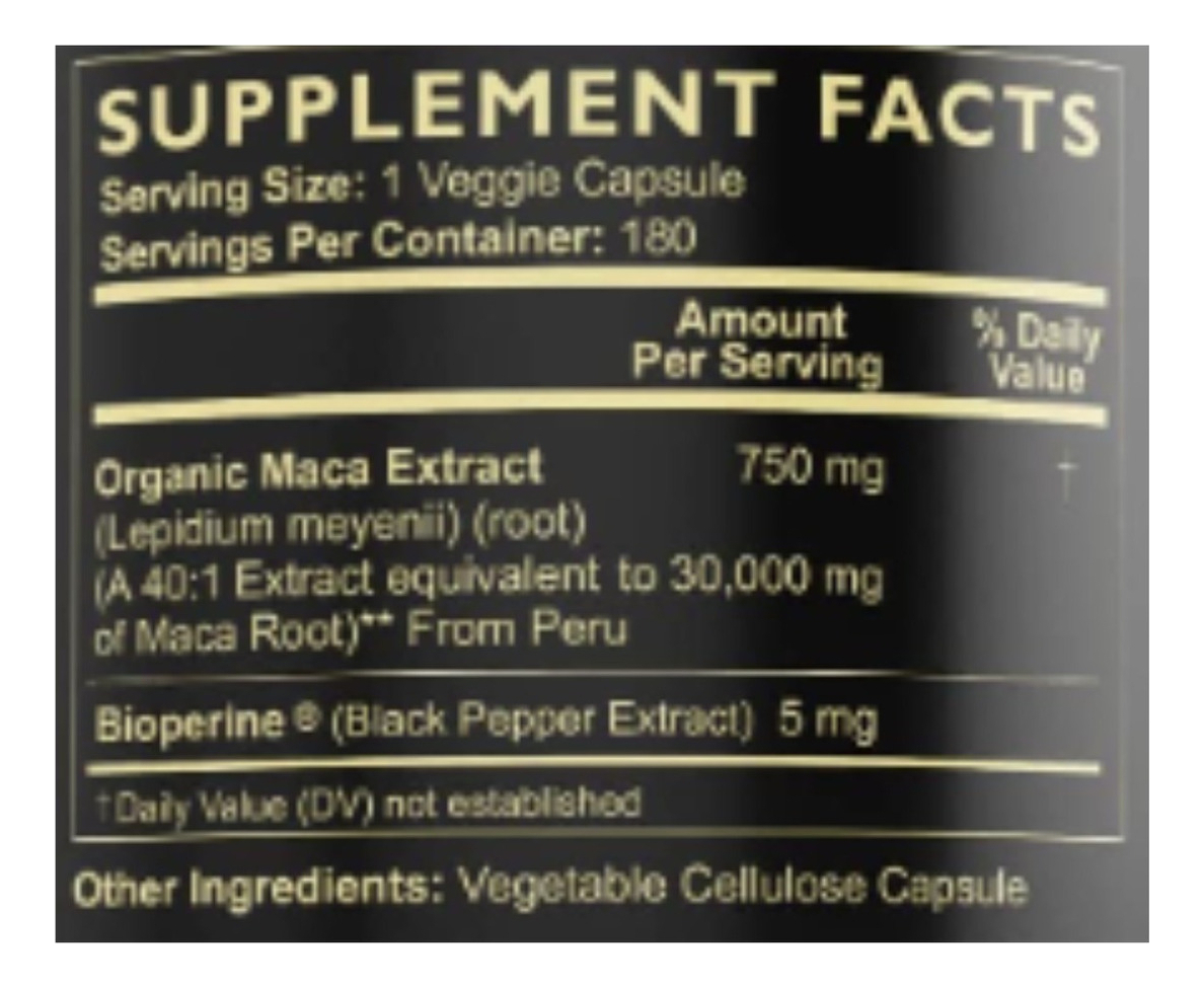 Salud y Equipamiento Médico - Mother Nature - Maca 60caps - Unid - Unidad A $1527 1