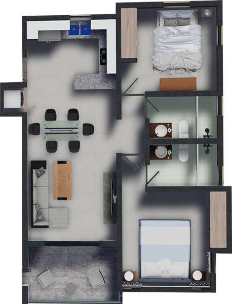 apartamentos - APARTAMENTOS EN VENTA, PUNTA CANA BAVARO. 9
