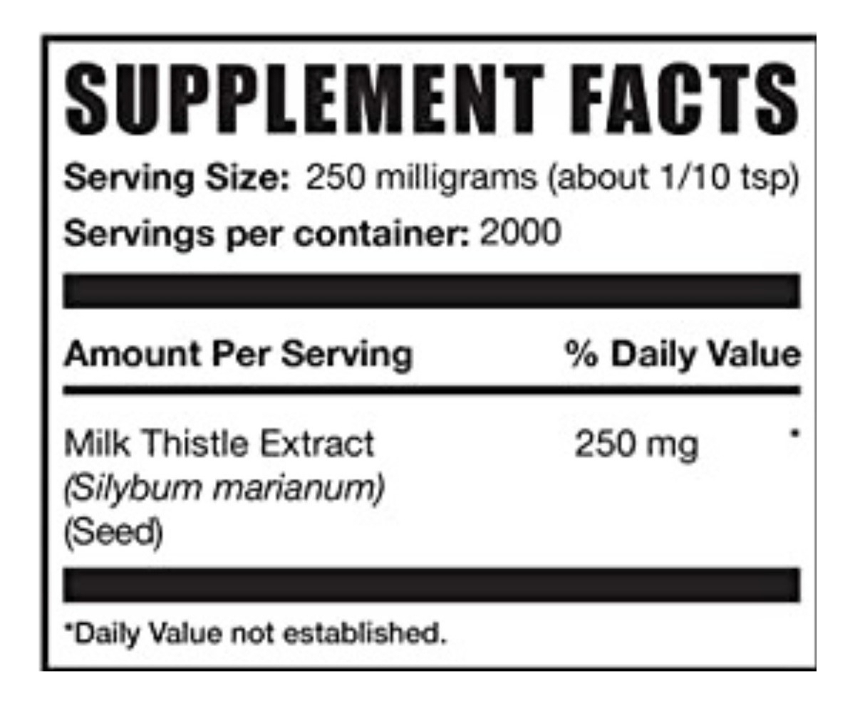 Salud y Equipamiento Médico - Cardo Mariano Polvo Bulksupplement 1