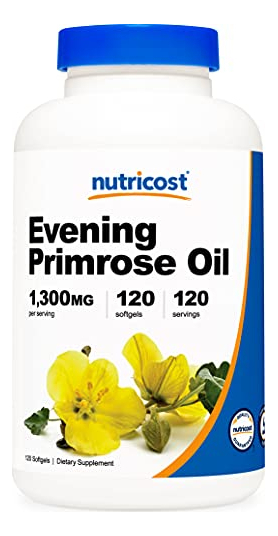 Salud y Equipamiento Médico - Aceite De Onagra 1,300mg 120 cap Nutricost