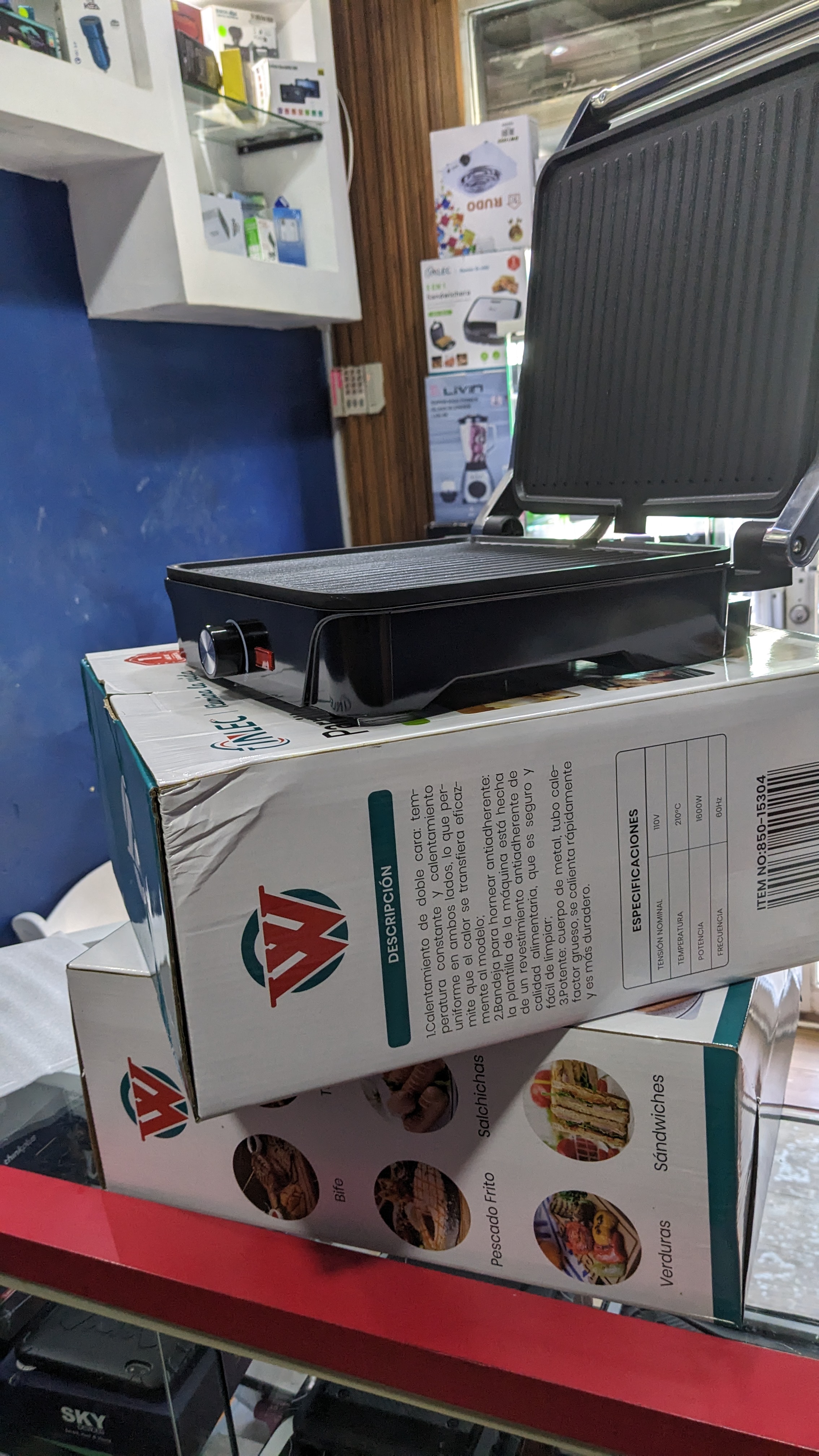 electrodomesticos - Tostadora tipo plancha winlec  4