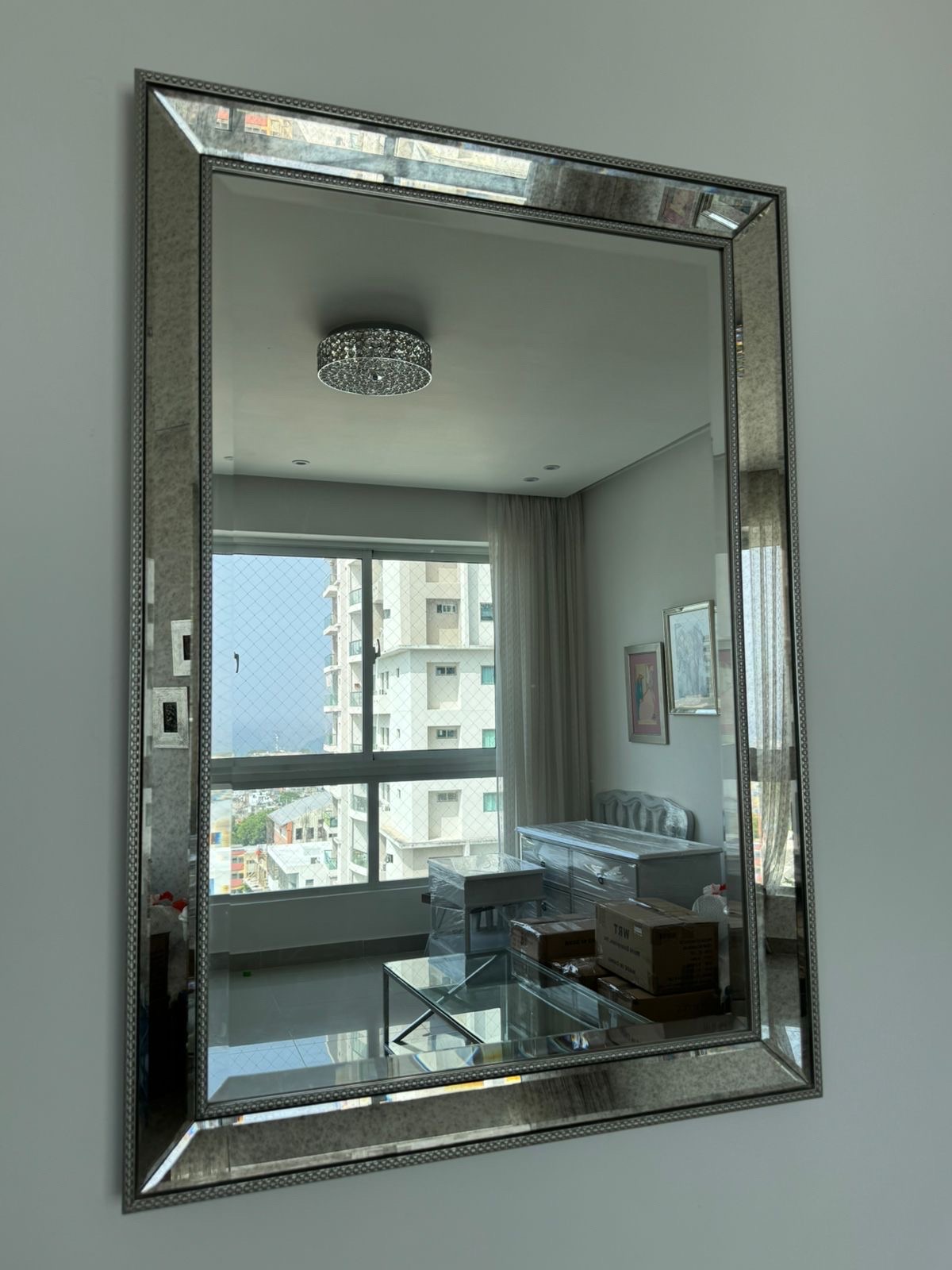 decoración y accesorios - ESPEJO DE PARED 103cm de largo y 72cm de ancho