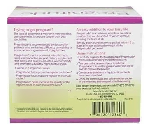 Salud y Equipamiento Médico - Pregnitude Reproductive Support 60 Prenatal Packets 2