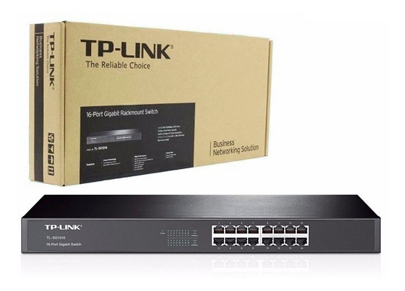 computadoras y laptops - SWITCH 16 PUERTOS TP-LINK TL-SG1016, NO ADMINISTRABLE/RACK, 16 PUERTOS GIGABIT  0