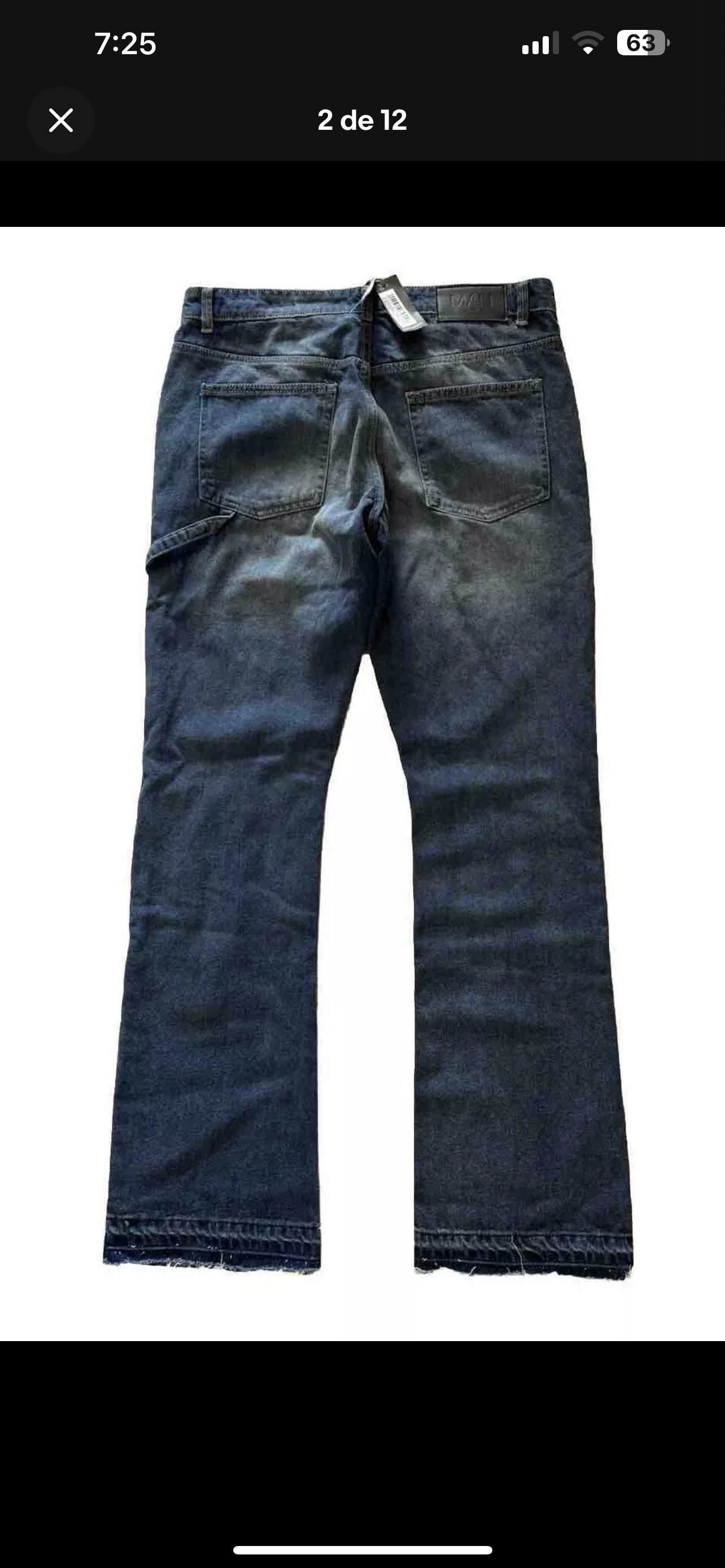 ropa para hombre - BOOHOOMAN JEAN FLARED CARPINTER #34 1
