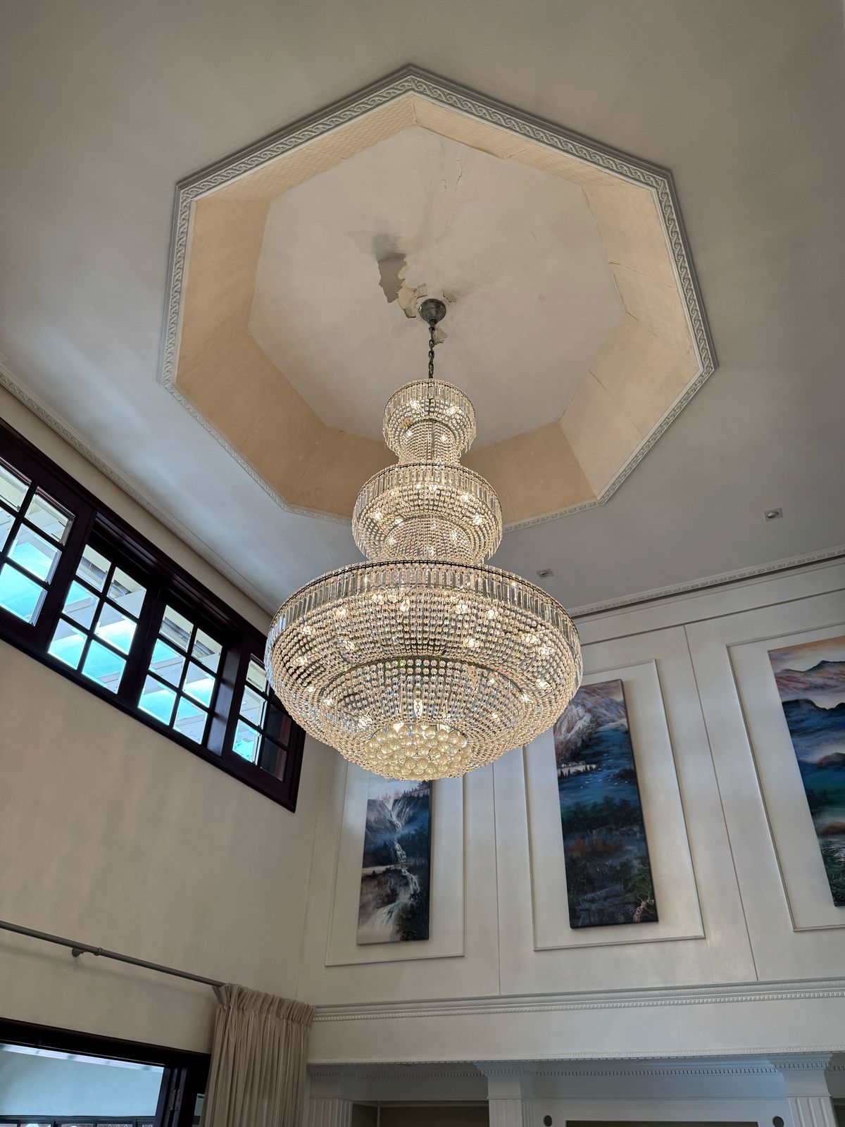 decoración y accesorios - Lámpara Cristal Elegante para Techo Alto 0