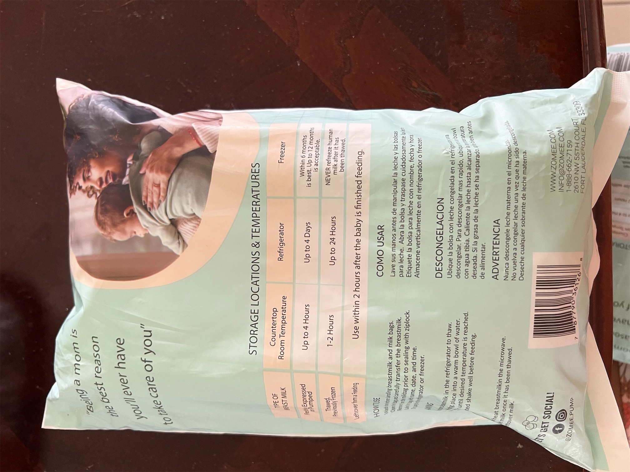 cuidado y nutricion - Bolsas de almacenamiento leche materna 8oz - 120 unidades 1