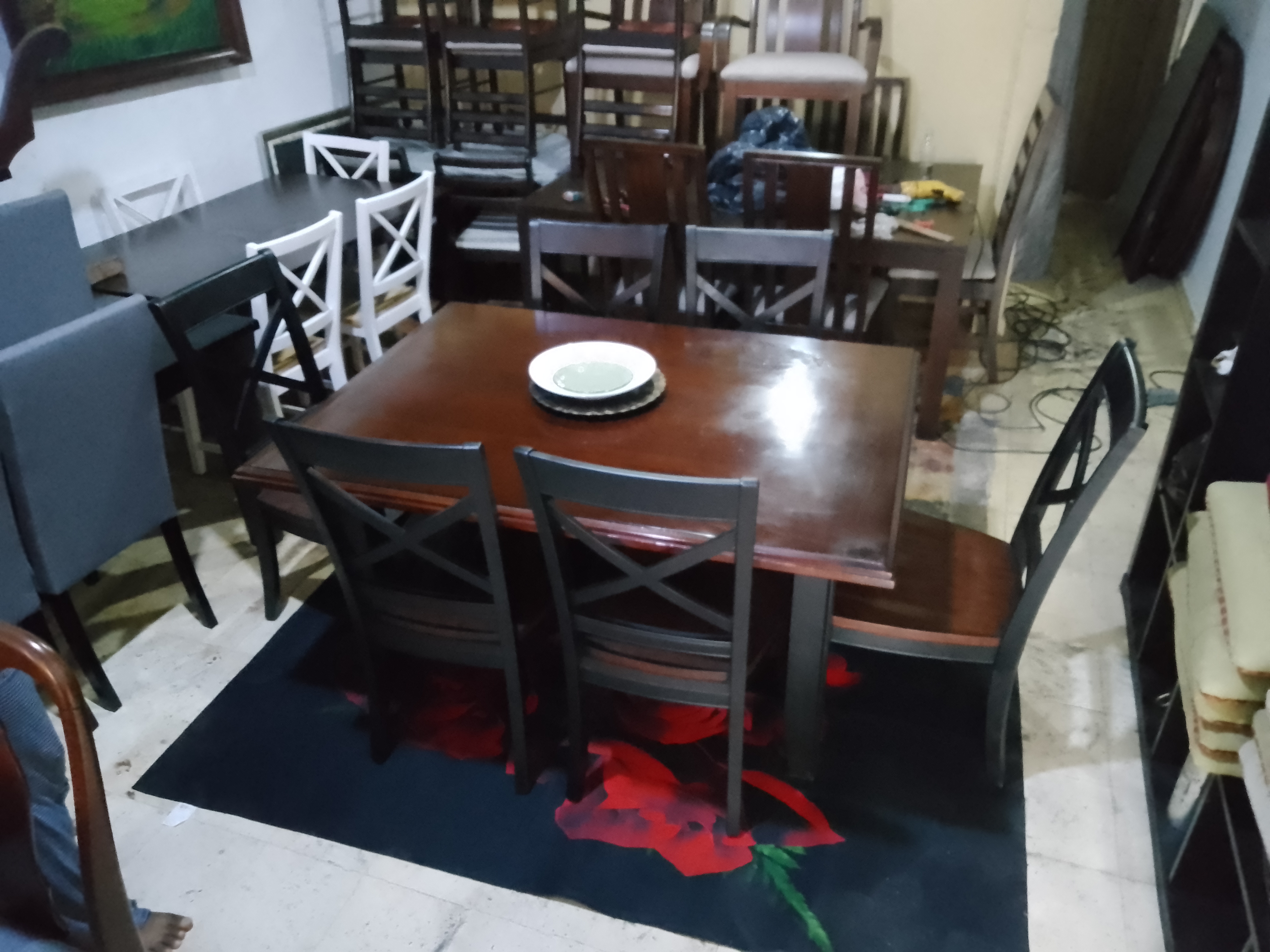 muebles y colchones - comedor usado 6 sillas importados ni roto ni flojo bien de pintura  3