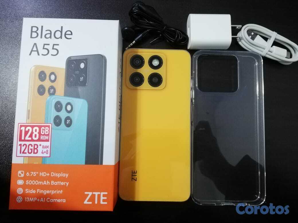 celulares y tabletas - TELEFONO ZTE BLADE A55 128/12GB Alto Rendimiento 3