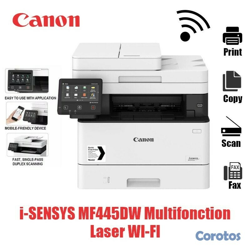 impresoras y scanners - MULTIFUNCION LASER CANON.MFP-455DW,IMPRESORA,SCANER,COPIA,Wi-Fi,DUPLEX  1
