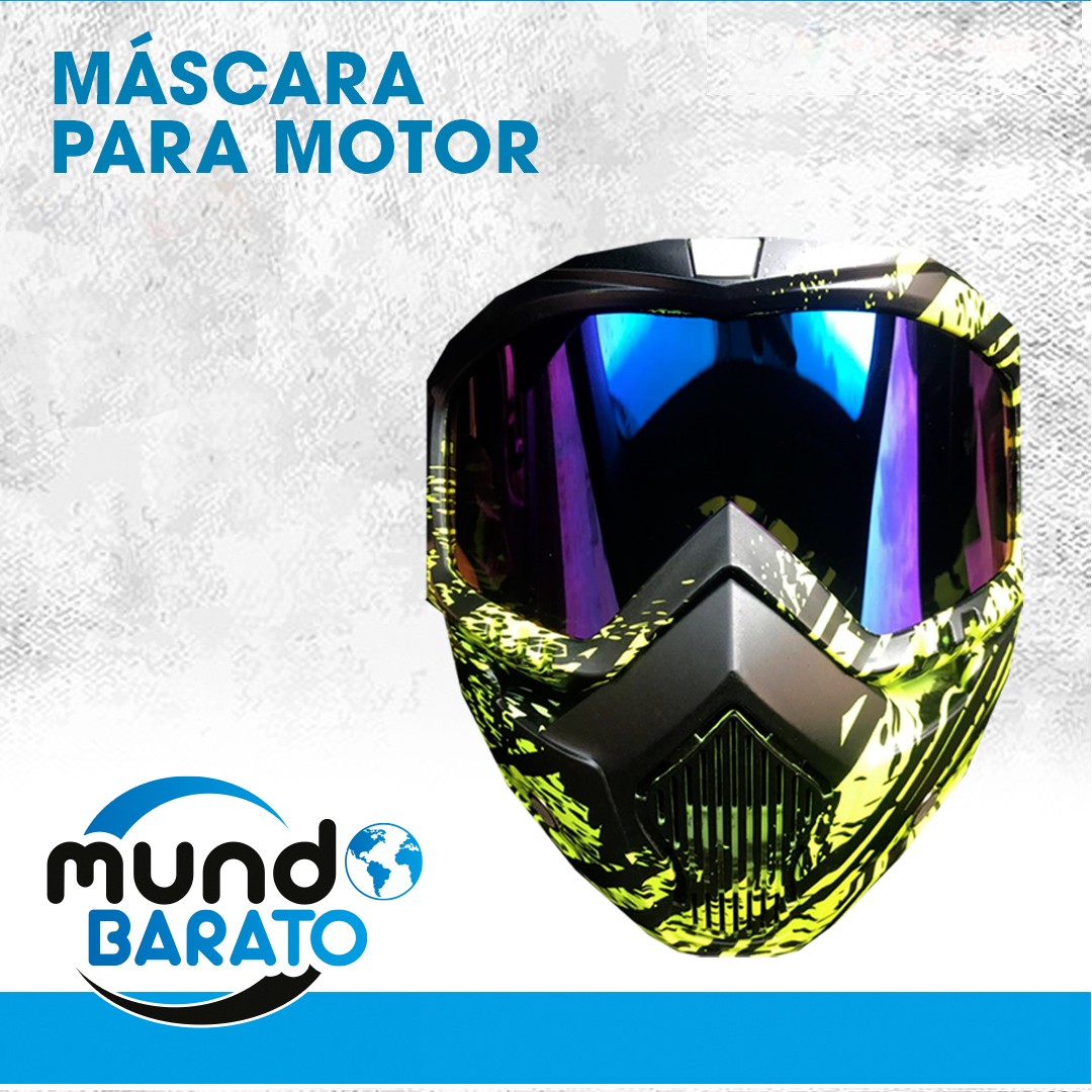 Artículos Deportivos - Mascara Protección Motor Motocross Bicicleta Bici Lentes Buggies Careta Casco 1
