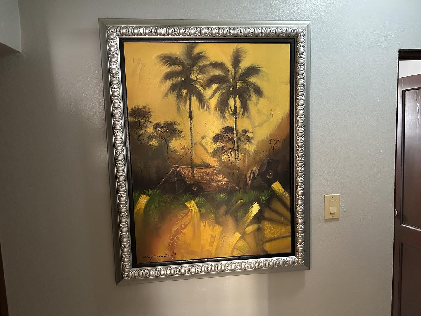 decoración y accesorios - Vendo pintura Porfirio Ferrer 47.5 x 38 pulgadas  2