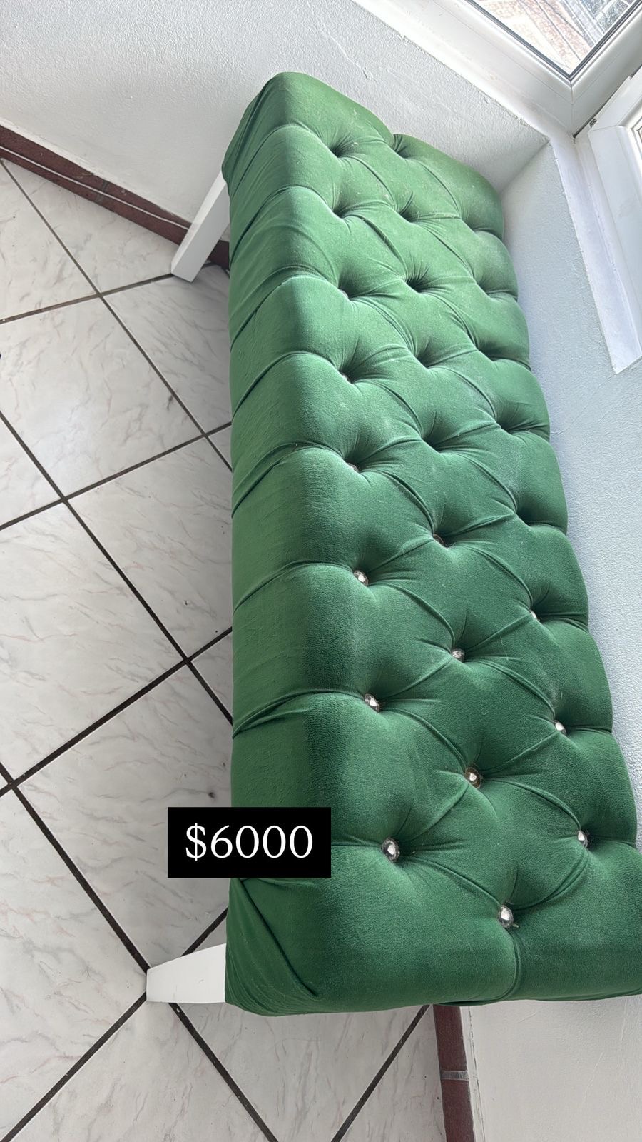 muebles y colchones - Taburete verde 
