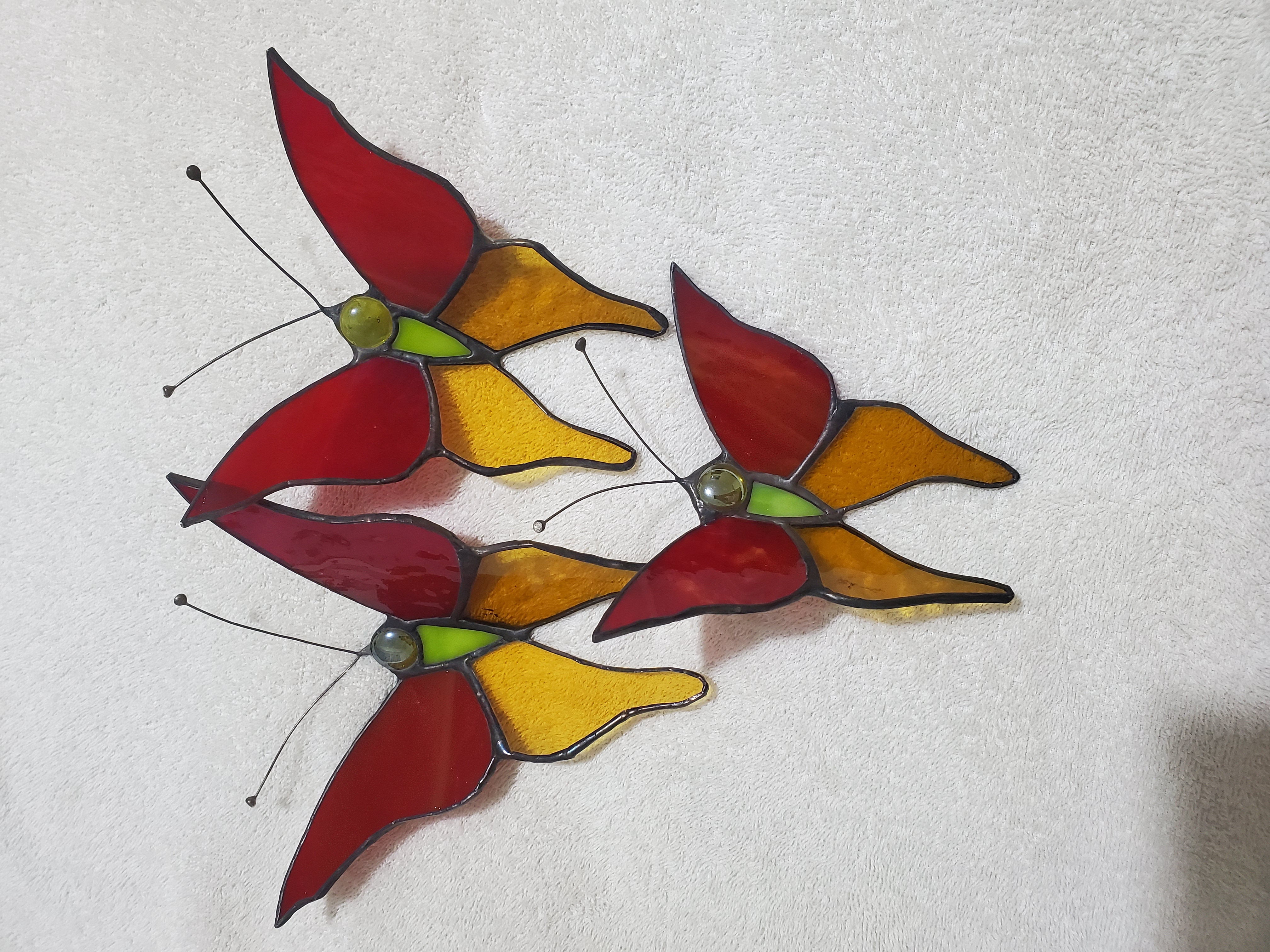 decoración y accesorios - Mariposas en arte vitral 4