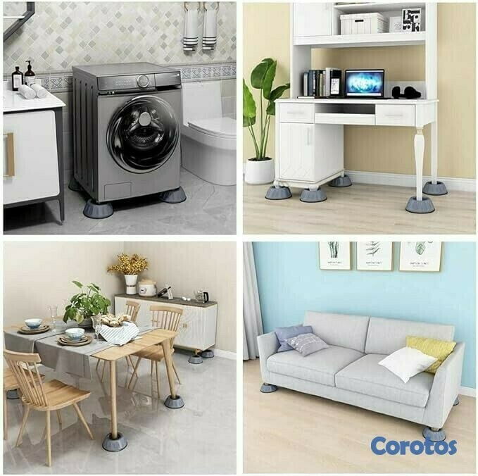 electrodomesticos - SOPORTE PARA LAVADORA SHOCK PAD 4PCS 3