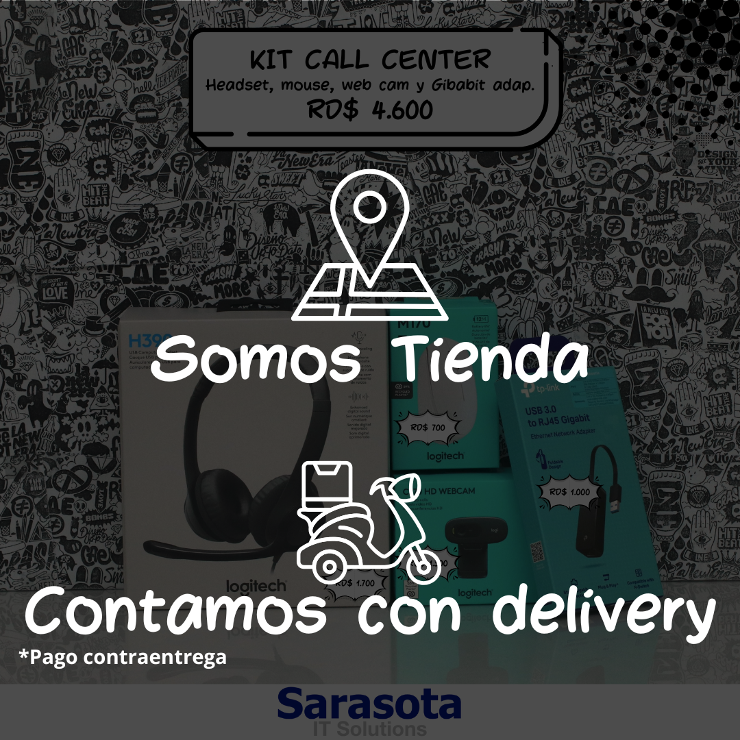 accesorios para electronica - Kit Call Center H390, Web Cam, Mouse, adap Gigabit 2