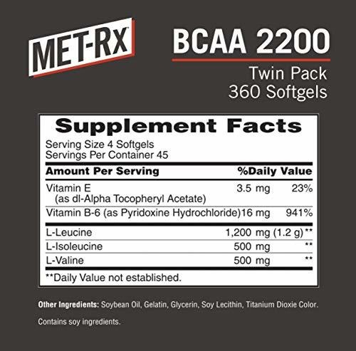 Salud y Equipamiento Médico - Met-rx Bcaa 2200 Suplemento De Aminoacidos 2 Un 360 1