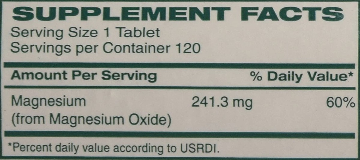 Salud y Equipamiento Médico - Magnesio Oxido 120tab Cypress - Un - Unidad A $1639 1