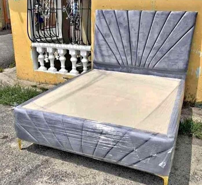 muebles y colchones - base de cama con espaldar 