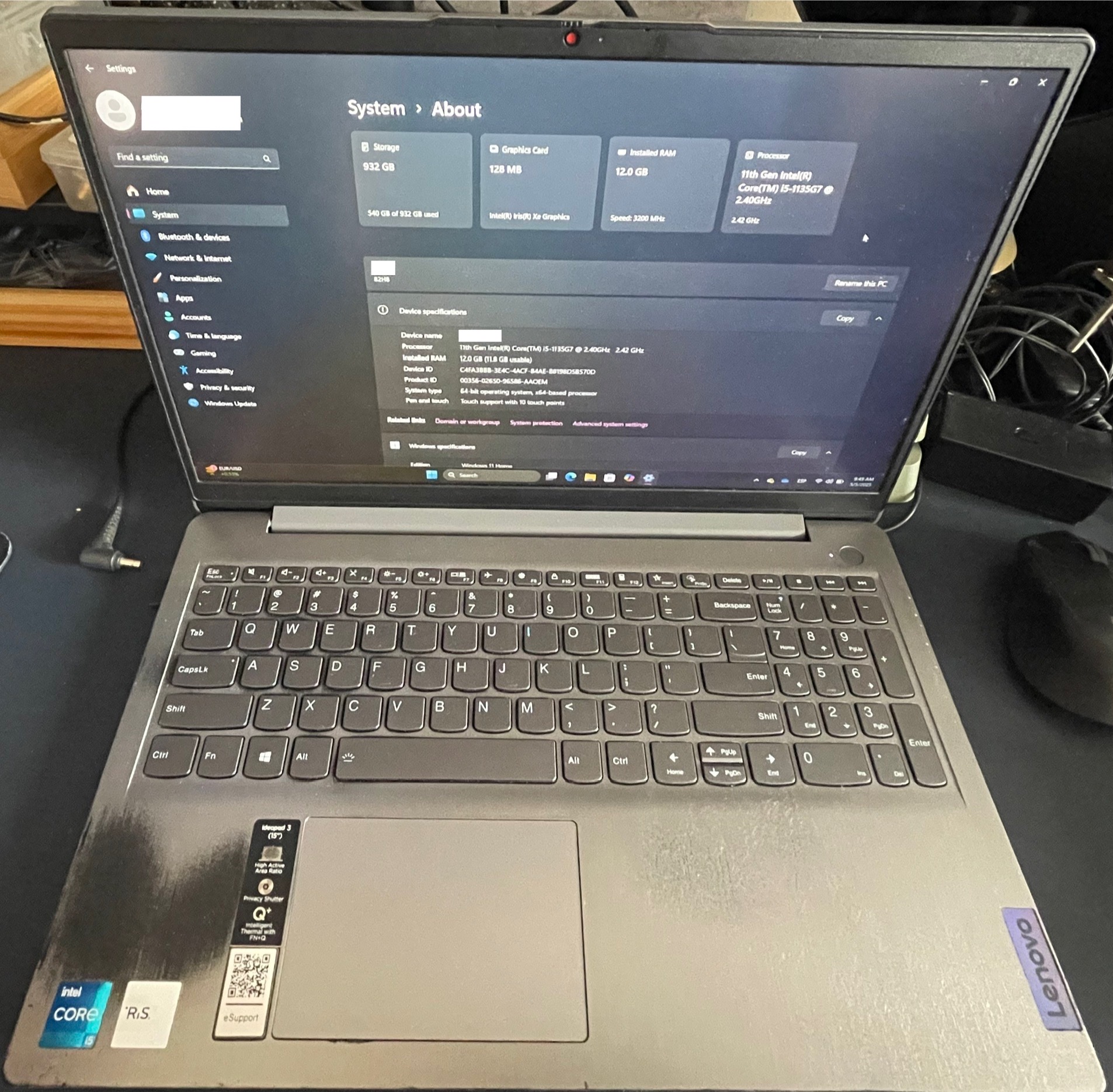 computadoras y laptops - Lenovo IdeaPad 3 con procesador Intel Core i5-1135G7 de 11ª generación 4