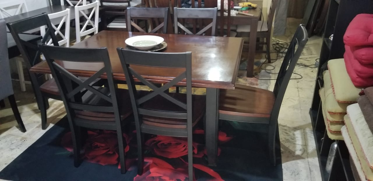 muebles y colchones - comedor usado 6 sillas importados ni roto ni flojo bien de pintura  1