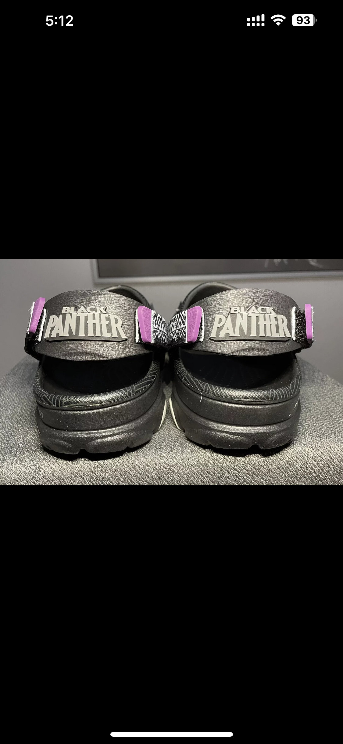 zapatos para hombre - Crocs All-Terrain x Marvel Black Panther Classic Size: 7 hombre