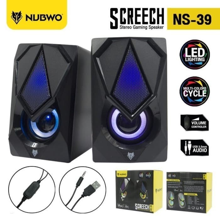 accesorios para electronica - BOCINA PARA PC NUBWO RGB EXCELENTE CALIDAD GAMER COMPUTADORA 2
