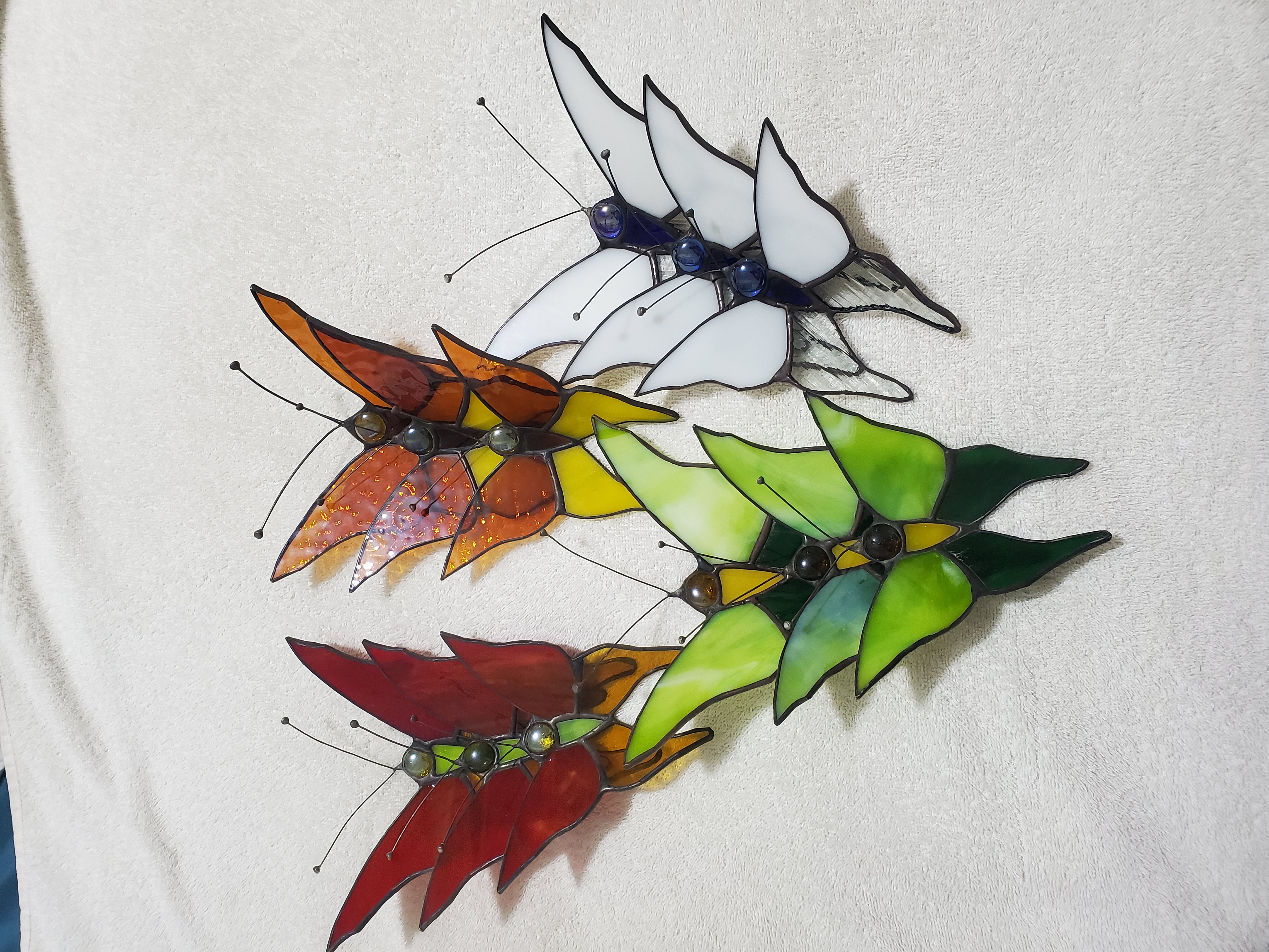 decoración y accesorios - Mariposas en arte vitral 5
