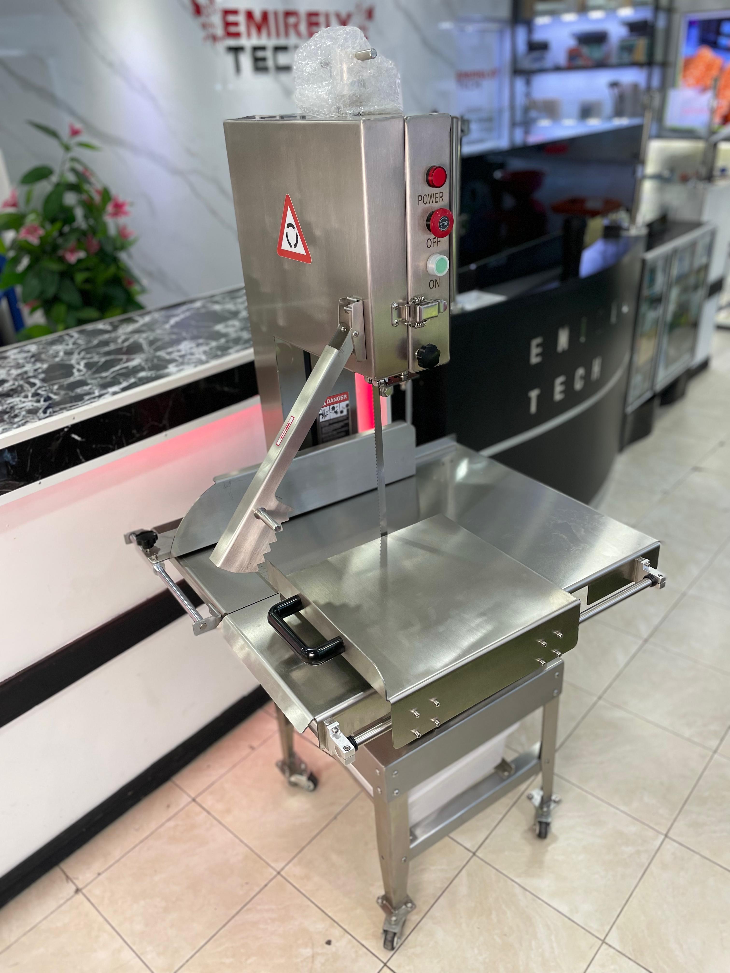 equipos profesionales - Sierra sinfin cortadora de carne hueso industrial 7
