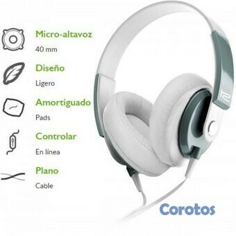computadoras y laptops - AUDIFONO CON MICROFONO KlipXtreme-OBSESSION - STEREO-BLANCO -CONTROL DE VOLU