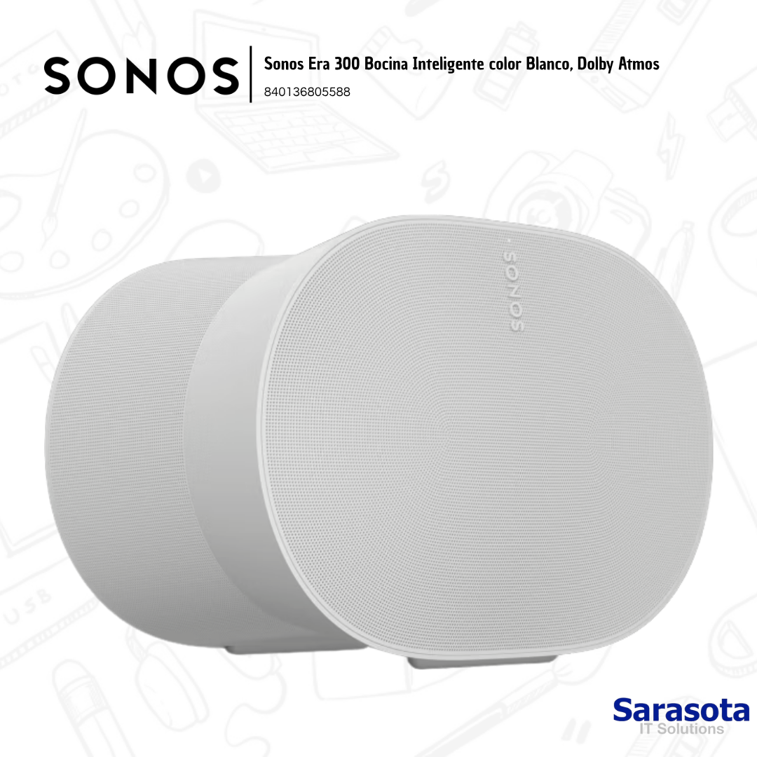 accesorios para electronica - Sonos Era 300 Bocina Inteligente color Blanco, Dol 1