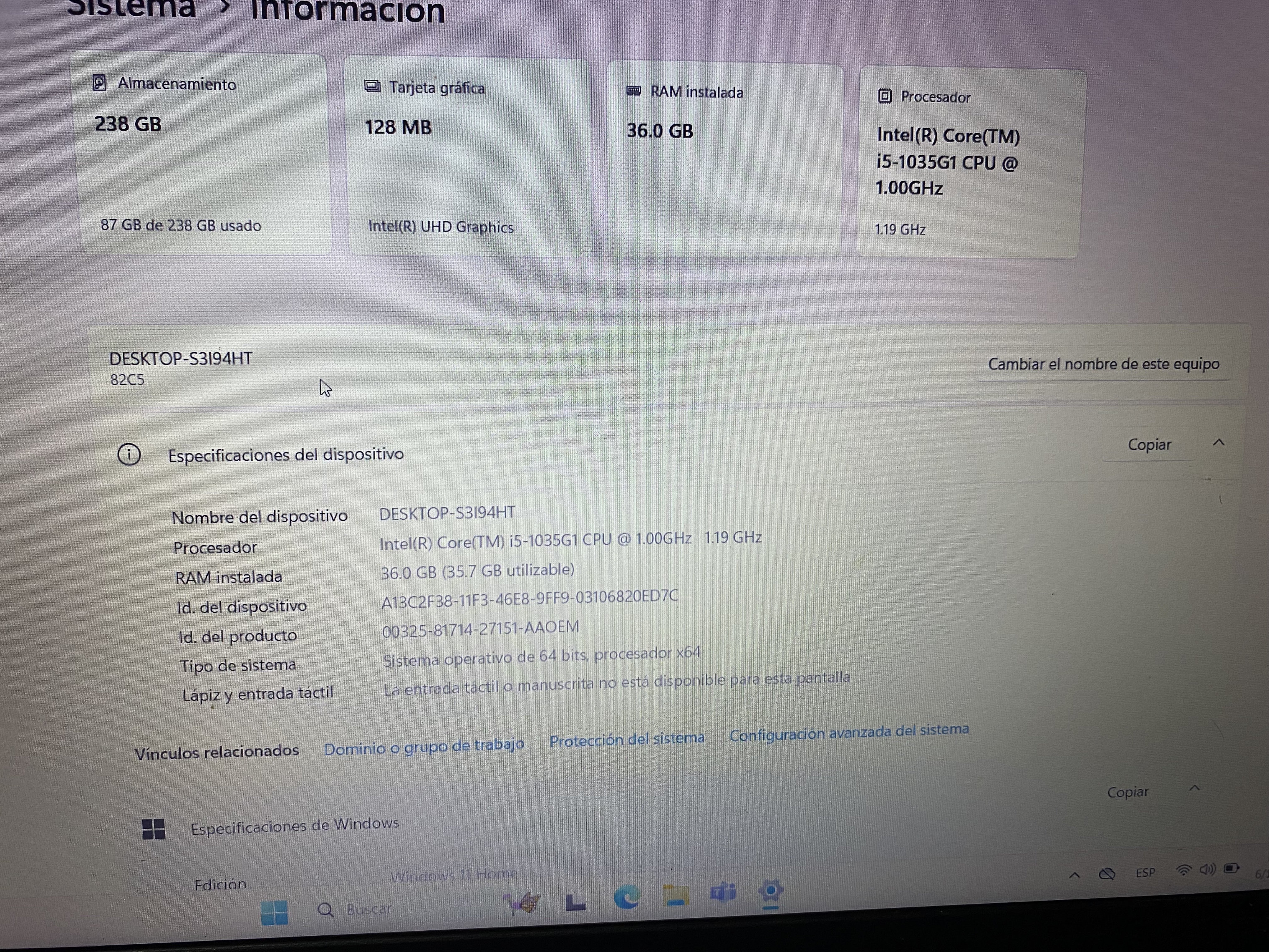 computadoras y laptops - 13,000 cambio también por CPU de 10ma generación 