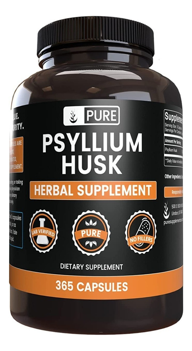 Salud y Equipamiento Médico - Pure - Psyllium 365 Cápsulas - Unidad 0