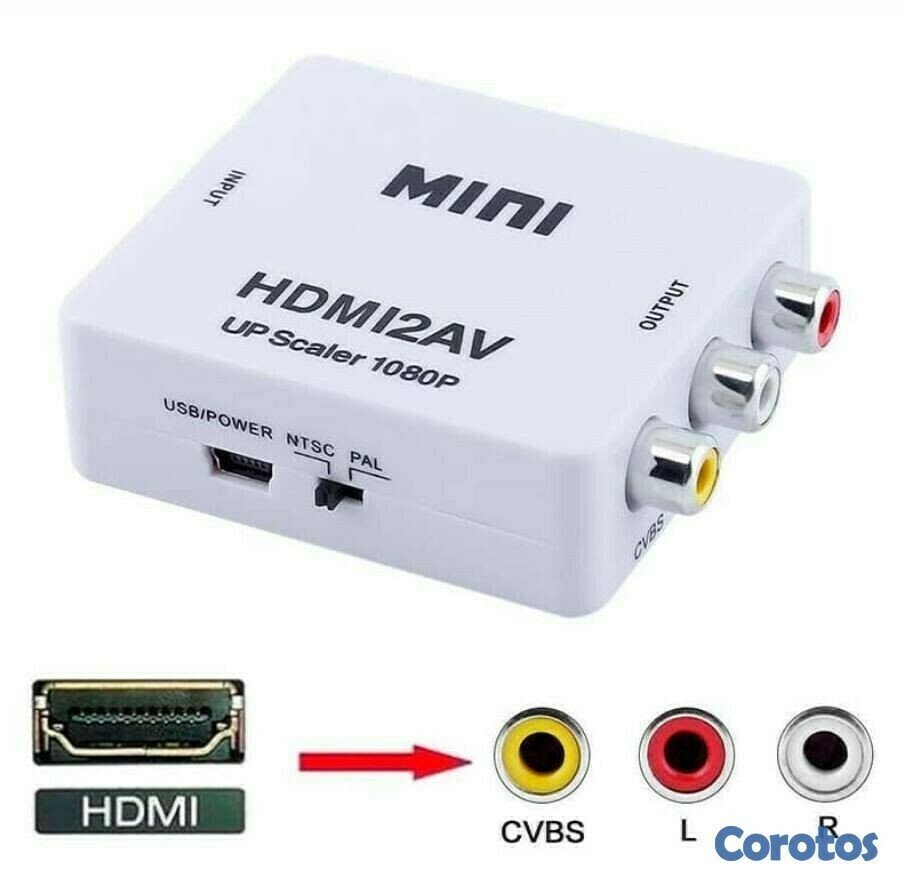 accesorios para electronica - Adaptador de HDMI a AV 1