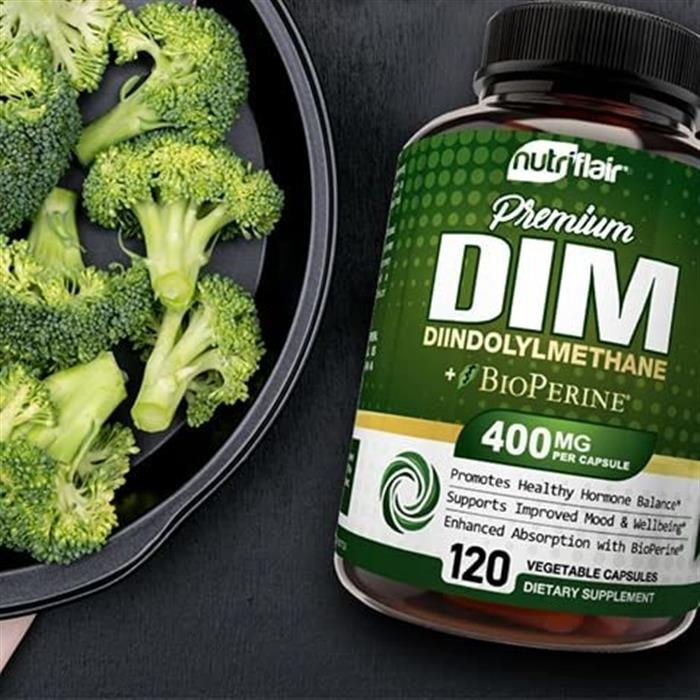 Salud y Equipamiento Médico - Suplemento Nutriflair Dim 400 Mg Con Bioperina, 120 Capsulas 2