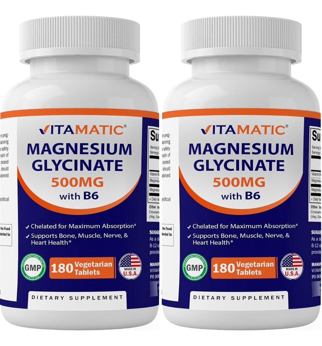 Salud y Equipamiento Médico - Glicinato Magnesio Con B6 Set 2 - - Unidad A $1427 0