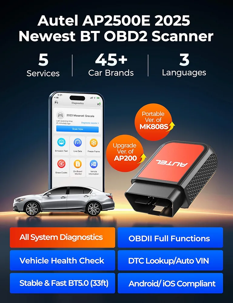 impresoras y scanners - Scanner Automotriz portátil Autel AP2500E