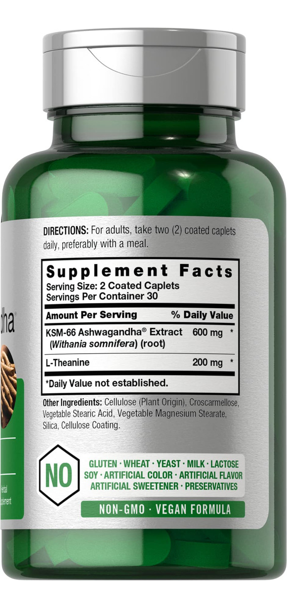 Salud y Equipamiento Médico - Ksm-66 Ashwagandha 600mg 60 Cap Horbaach 1