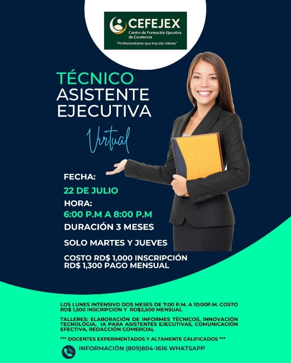 cursos y clases - Técnico Asistente ejecutiva