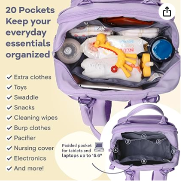 accesorios - Mochila pañalera nueva-Impermeable 3