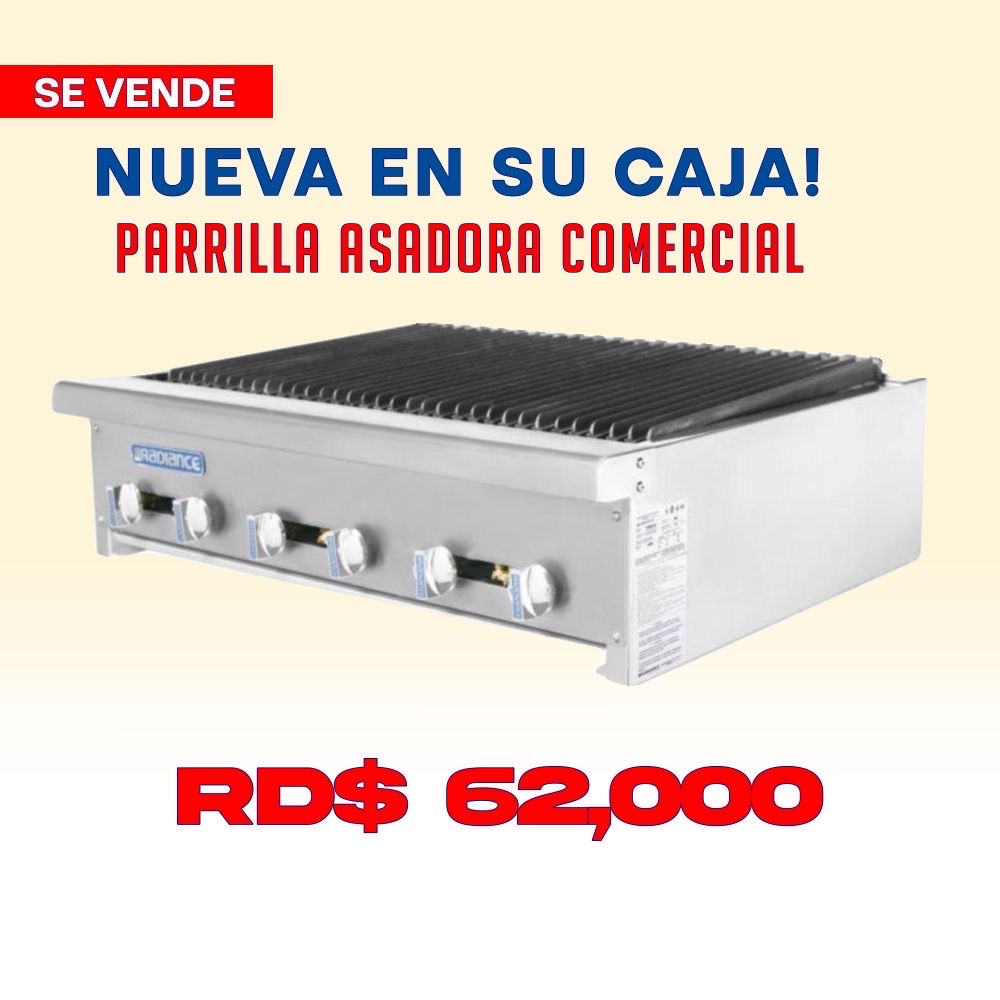 equipos profesionales - Parrilla Asadora Comercial 6 quemadores 0
