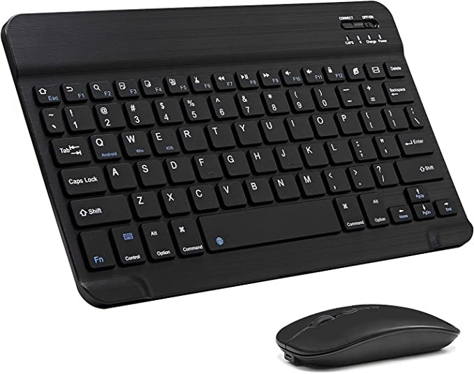 accesorios para electronica - Combo de teclado y mouse Bluetooth ultradelgado, recargable portátil inalambrico 6