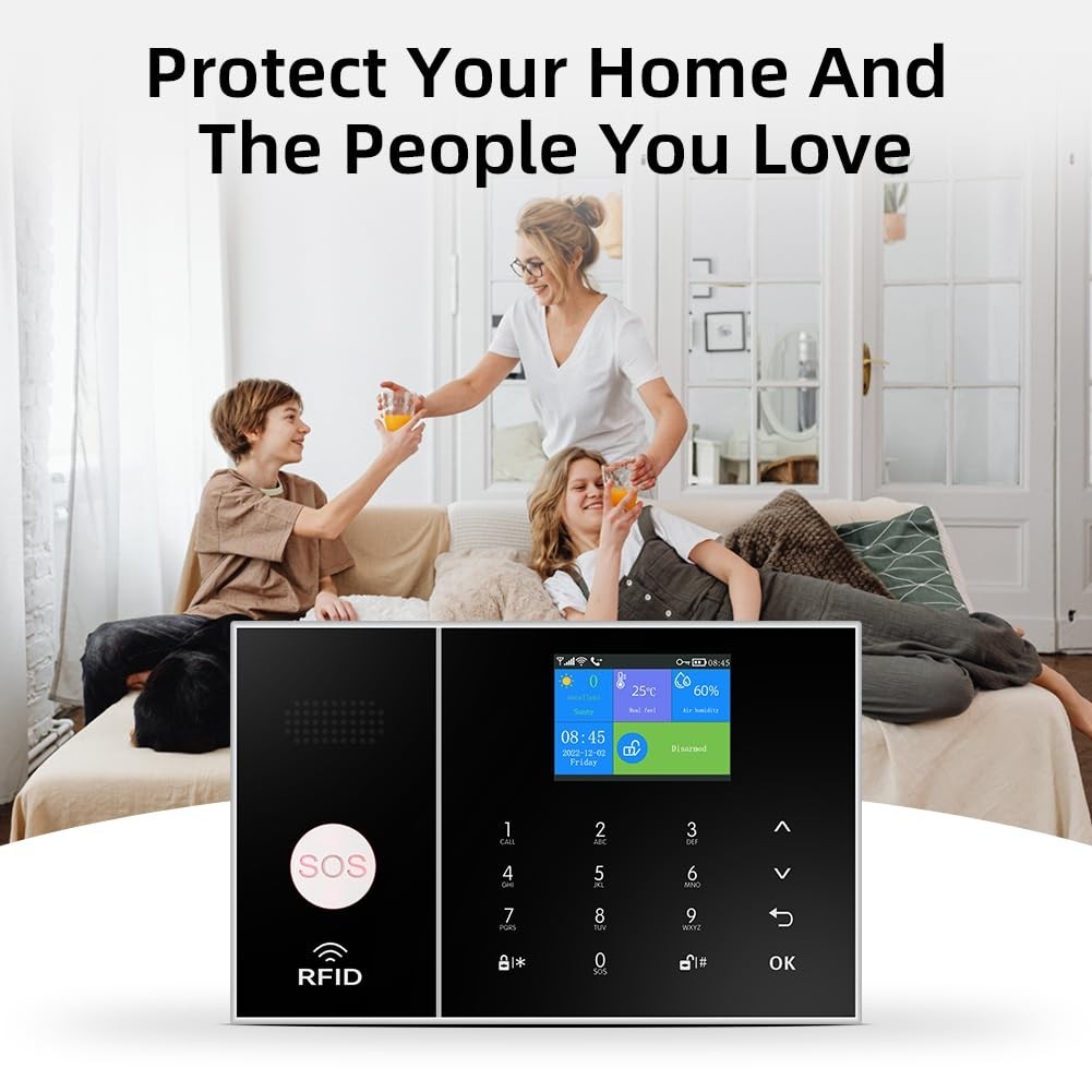 accesorios para electronica - Alarma de Seguridad Inalambrica WiFi GSM