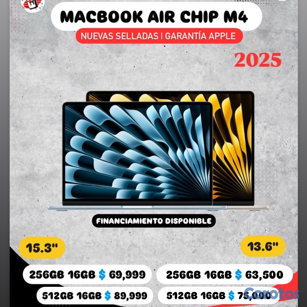 computadoras y laptops - MACBOOK AIR M4 VARIEDADES 