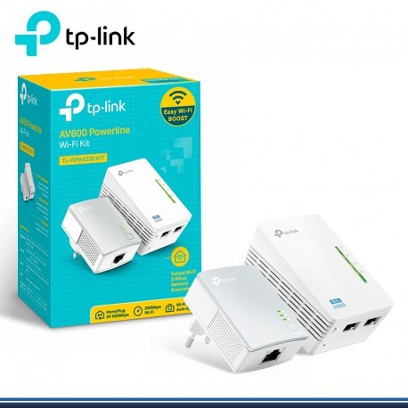 computadoras y laptops - POWERLINE TP-LINK TL-WPA4220KIT, ACCESS POINT TL-WPA4220, 2.4GHZ/300MBPS, 4