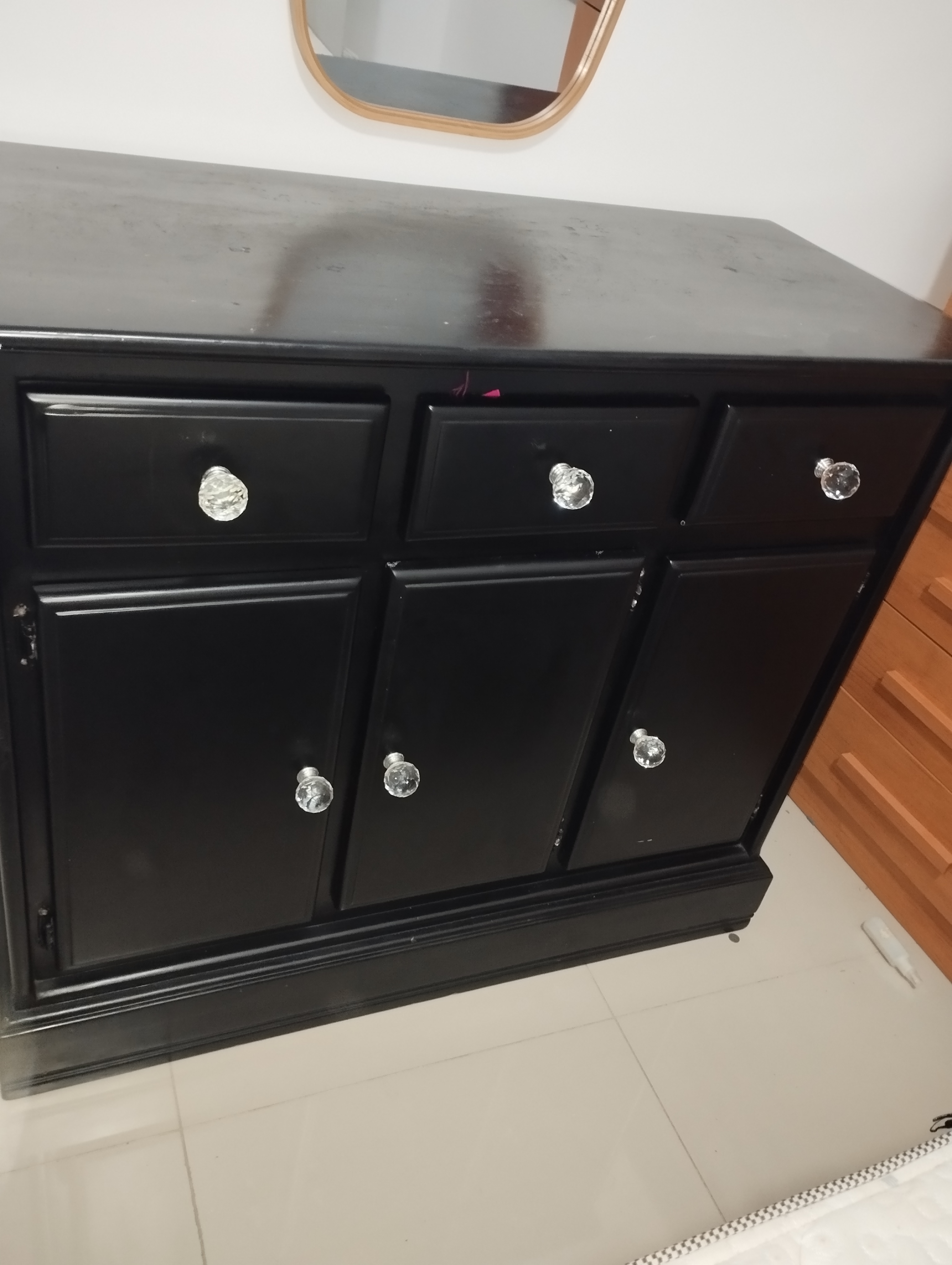 muebles y colchones - Credenza en Caoba
