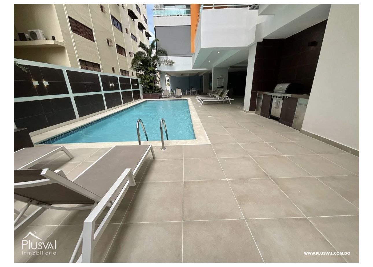 apartamentos - Naco amueblado 2 habitaciones 2.5 banos 2 parqueos balcon 7