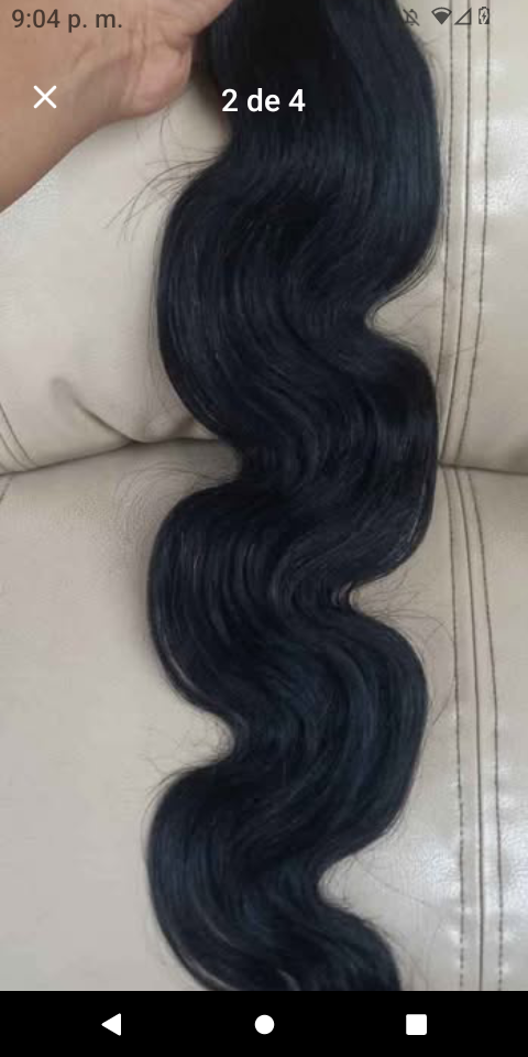 salud y belleza - Tres paquetes de cabello humano 100% indu  3