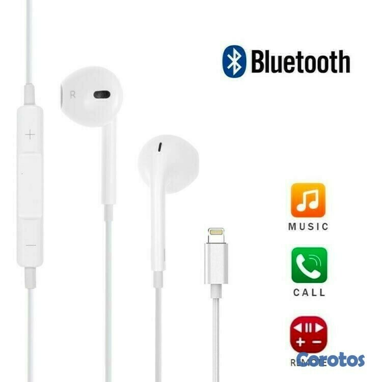 camaras y audio - Audífonos bluetooth para iPhone 7,7+,8,8+,X,XS,XR,XS MAX, 11 y 12 2