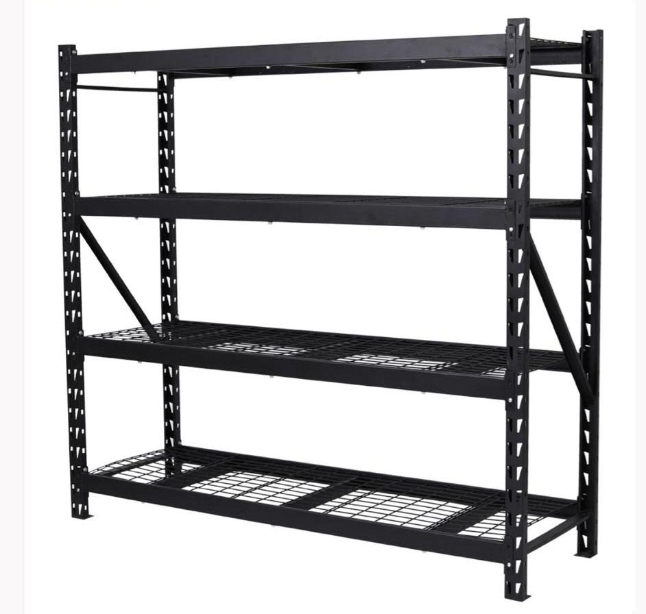 muebles y colchones - ESTANTE DE ACERO 4 NIVELES